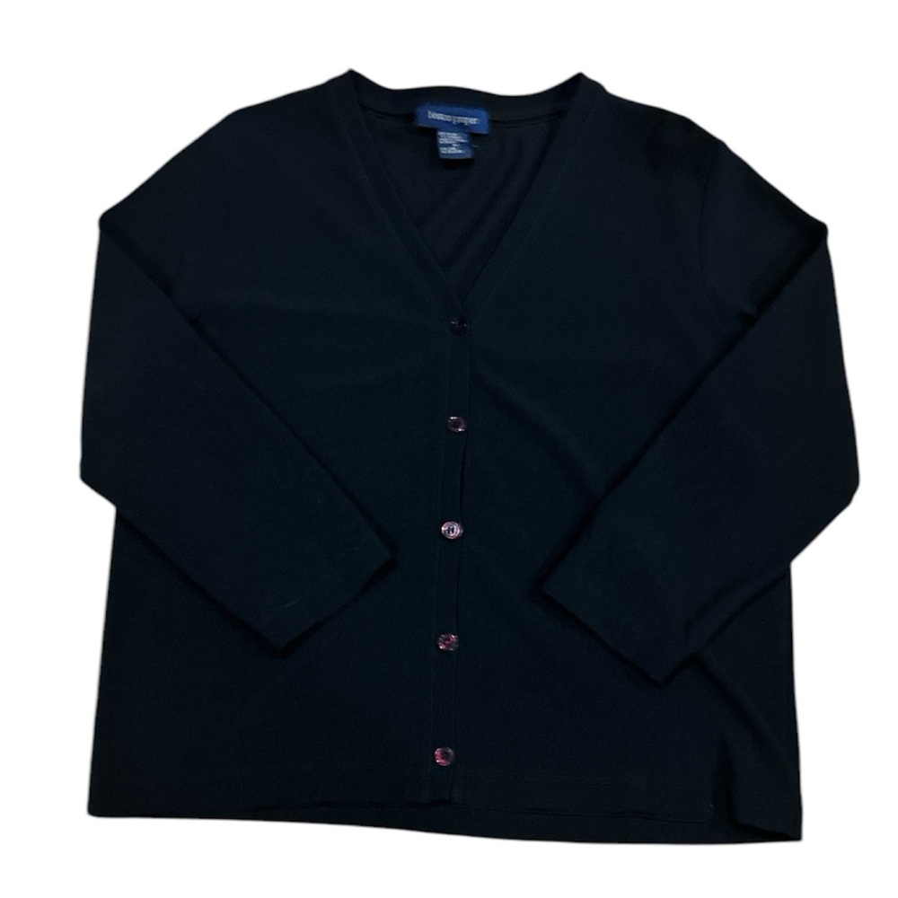 Boston Proper Black Cardigan Medium